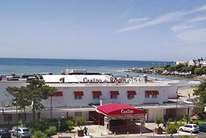 Vue aérienne du casino de Pontaillac